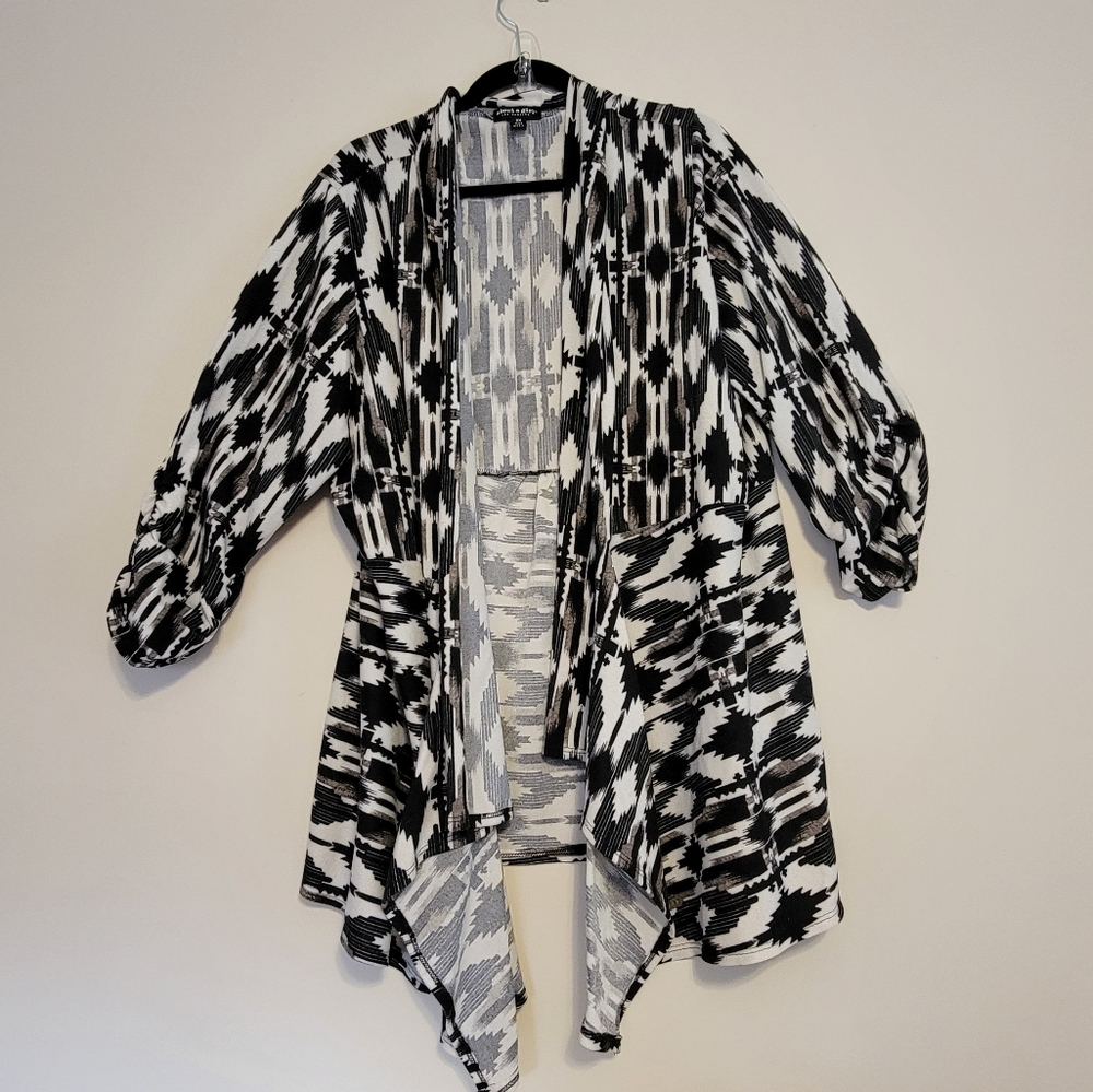 About A Girl Cardigan with rouched sleeve
